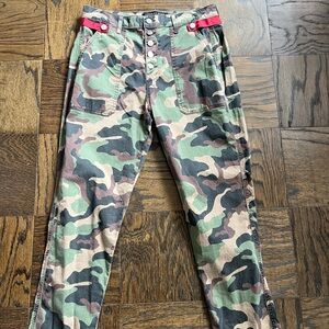 Veronica Beard Camouflage Cargo Pants